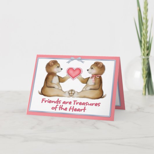 Herzschätze Feiertagskarte (Vorderseite)