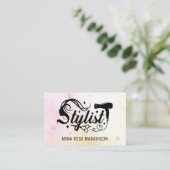 *~* Herzschere Herztrockner AP6 Glitzer Visitenkarte (Stehend Vorderseite)