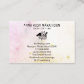 *~* Herzschere Herztrockner AP6 Glitzer Visitenkarte (Rückseite)