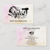 *~* Herzschere Herztrockner AP6 Glitzer Visitenkarte (Vorne/Hinten)