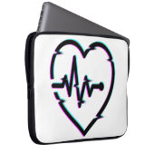 Herzschläfer Karo Neoprene Laptopschutzhülle (Vorne Rechts)