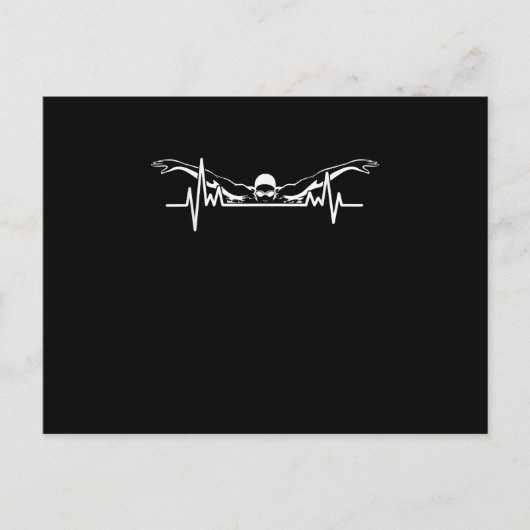 Herzschläfer Schwimmerteam Schwimmerinnen Girls Ankündigungspostkarte (Vorderseite)