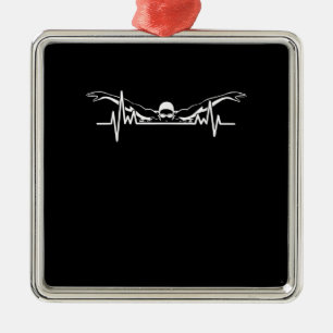 Herzschläfer Schwimmerteam Schwimmerinnen Girls Ornament Aus Metall