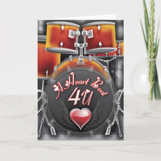 Herzschlag 4 U Feiertagskarte (Vorderseite)