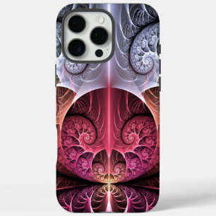 Herzschlag, abstrakte surreal-fantastische Fraktal iPhone 16 Pro Max Hülle