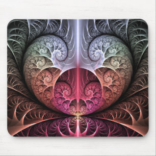 Herzschlag, abstrakte surreal fantastische fraktal mousepad
