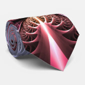 Herzschlag, Abstrakte surreale Fantasie Fraktal Ku Krawatte (Gerollt)