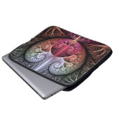 Herzschlag, Abstrakte surreale Fantasie Fraktal Ku Laptopschutzhülle (Vorne Knopf)