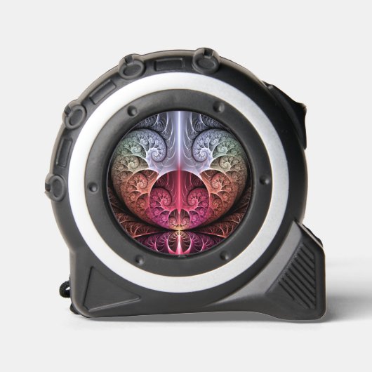 Herzschlag, Abstrakte surreale Fantasie Fraktal Ku Maßband (Vorderseite)