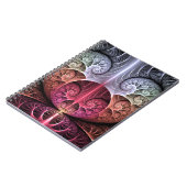 Herzschlag, Abstrakte surreale Fantasie Fraktal Ku Notizblock (Linke Seite)