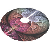 Herzschlag, Abstrakte surreale Fantasie Fraktal Ku Polyester Weihnachtsbaumdecke (Schrägansicht)