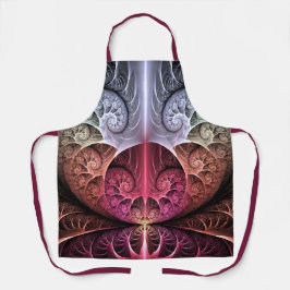 Herzschlag, Abstrakte surreale Fantasie Fraktal Ku Schürze