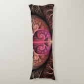 Herzschlag, Abstrakte surreale Fantasie Fraktal Ku Seitenschläferkissen (Vorderseite Vertikal)