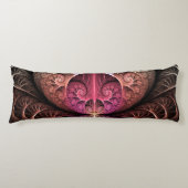 Herzschlag, Abstrakte surreale Fantasie Fraktal Ku Seitenschläferkissen (Vorderseite)