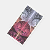 Herzschlag, Abstrakte surreale Fantasie Fraktal Ku Serviette (Ecke)