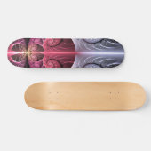 Herzschlag, Abstrakte surreale Fantasie Fraktal Ku Skateboard (Horizontal)