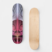 Herzschlag, Abstrakte surreale Fantasie Fraktal Ku Skateboard (Vorderseite)