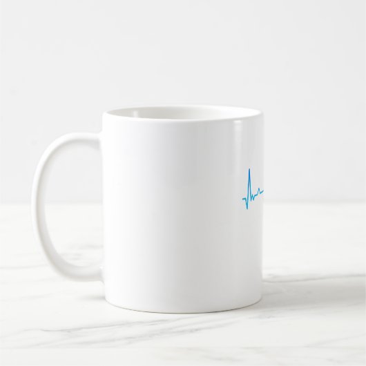 Herzschlag Auf Padleboarding-Geschenk Kaffeetasse (Links)