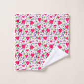 Herzschlag Badhandtuch Set (Waschlappen)