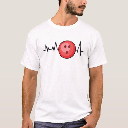 Herzschlag - Bowling T-Shirt (Vorderseite)