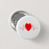 Herzschlag Button (Vorne & Hinten)