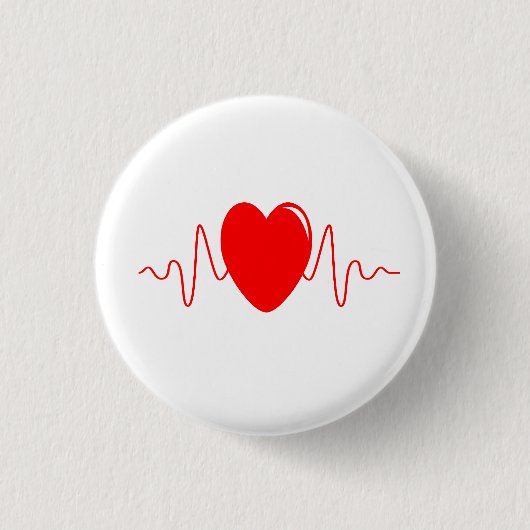 Herzschlag Button (Vorderseite)