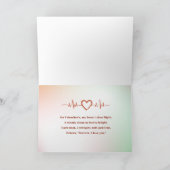 Herzschlag Dankeskarte (Innenseite)