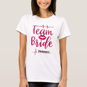 Herzschlag der Feier: Team Bride T-Shirt