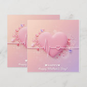 Herzschlag der Liebe Einladung (Vorne/Hinten)