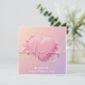 Herzschlag der Liebe Einladung (Stehend Vorderseite)