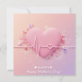 Herzschlag der Liebe Einladung (Rückseite)