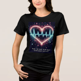 Herzschlag der Liebe Tri-Blend Shirt
