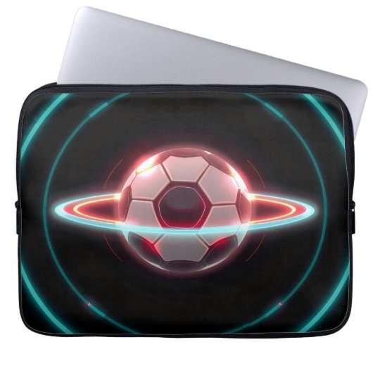 „Herzschlag des Spiels Fußball ist Leidenschaft“1 Laptopschutzhülle (Vorderseite)