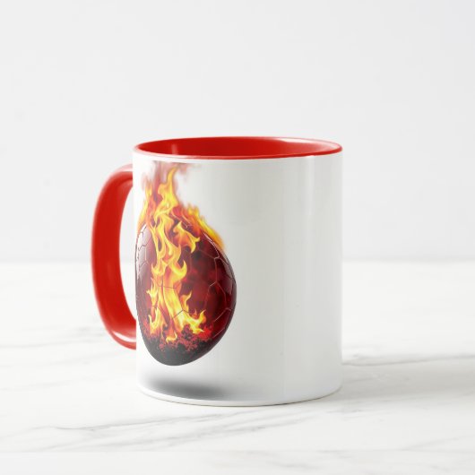 „Herzschlag des Spiels – Fußball ist Leidenschaft“ Tasse (Vorderseite Links)