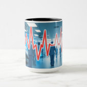 Herzschlag eines Krankenhauses Tasse (Zentrum)