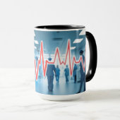 Herzschlag eines Krankenhauses Tasse (VorderseiteRechts)