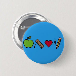 Herzschlag eines Lehrerschaltfläche - Apple Ruler- Button