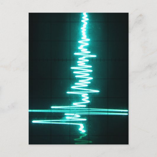 Herzschlag - EKG Postkarte (Vorderseite)