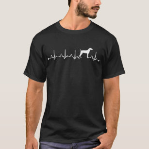 Herzschlag EKG Proud Visla Dog Mama Eigentümer T-Shirt