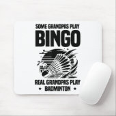 Herzschlag Ekg Shuttle Badminton Spieler Shuttle  Mousepad (Mit Mouse)