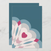 Herzschlag Feiertagskarte (Vorne/Hinten)