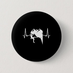 Herzschlag Felsenklettern Bouldering Bergsteiger Button