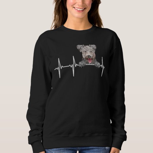 Herzschlag für Hunde Sweatshirt (Vorderseite)