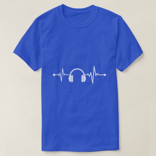 Herzschlag für Musikproduzenten T-Shirt (Design vorne)