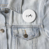 Herzschlag für treue Dachshund-Hunde Button (Beispiel)