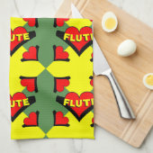 Herzschlag Geschirrtuch (Viertel Falte)