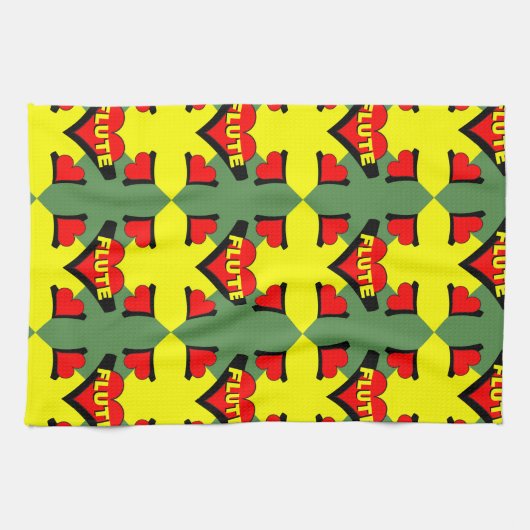 Herzschlag Geschirrtuch (Horizontal)