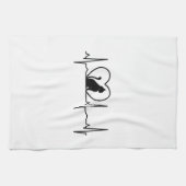 Herzschlag Geschirrtuch (Horizontal)