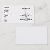 Herzschlag ist mein Modus Operandi (EKG / EKG) Visitenkarte (Vorne/Hinten)