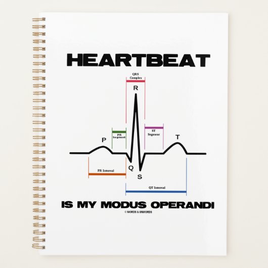 Herzschlag ist mein Modus Operandi Sinus Rhythmus Planer (Vorderseite)